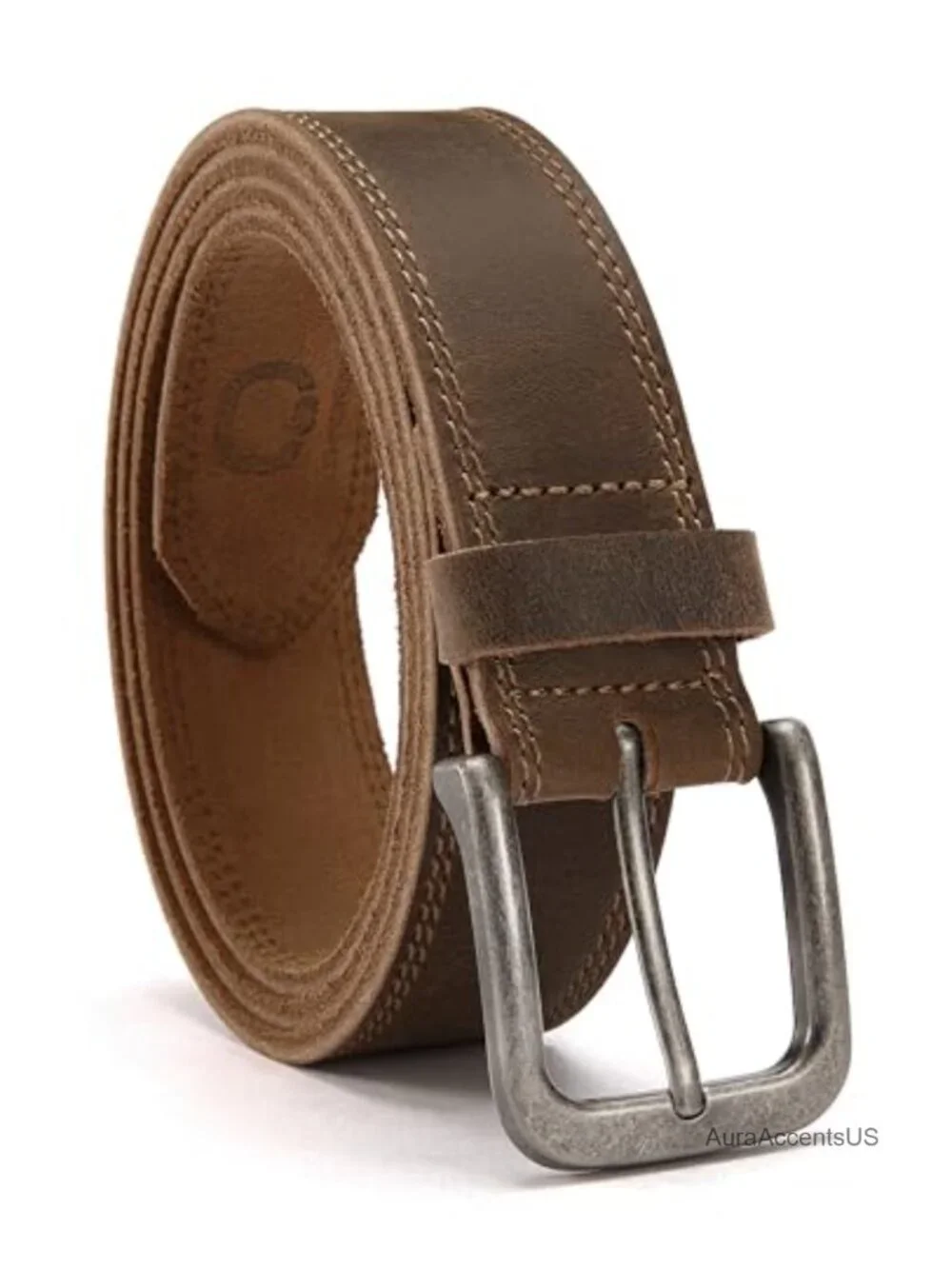 Genuine Leather Belt for Men, 35mm Casual Classic with Durable Buckle